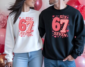 Sudadera de San Valentín 67, sudadera con capucha para pareja a juego