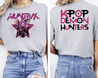 Camiseta Kpop Demon Hunters, camiseta Kpop Black Pink, camiseta Huntrix, camiseta Huntrix Black Pink, camiseta Demon Hunters, camiseta Huntrix, camiseta Saja Girls
