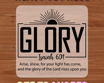 Glory DTF Transfer, Trendy Faith Jesus Ready to Press, Bible DTF