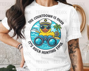 Duck Duck Cruise PNG, Tropical Family Vacation, Matching Group Trip, Summer Vibes, Funny Design for T-Shirts Mugs Hoodies Stickers Decals