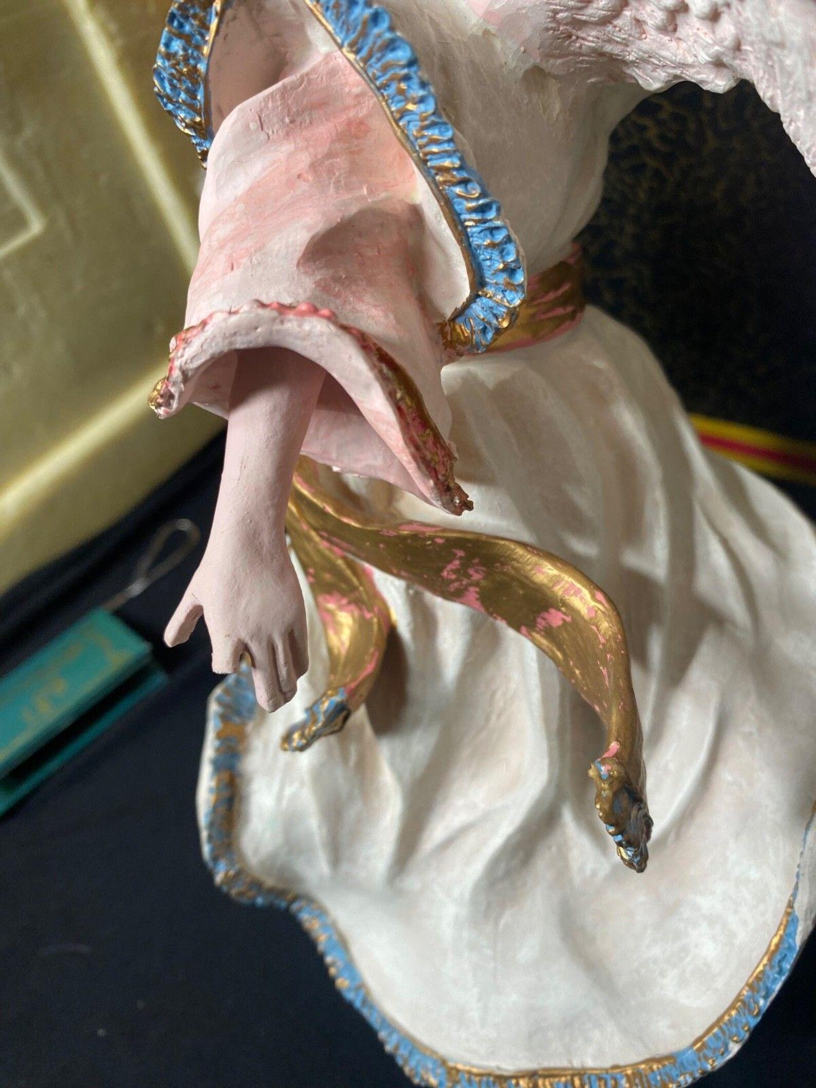DUNCAN ROYALE - Alsace Angel History of Santa Vintage Figurine W Box - Etsy