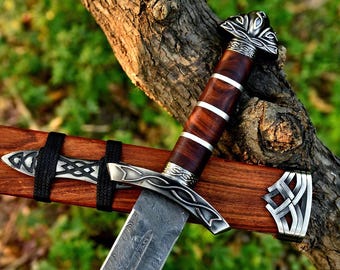 Viking Northman Sword Handmade, Medieval Norse Sword Replica, High Carbon Steel Viking Sword, Cosplay Display Collector Gift