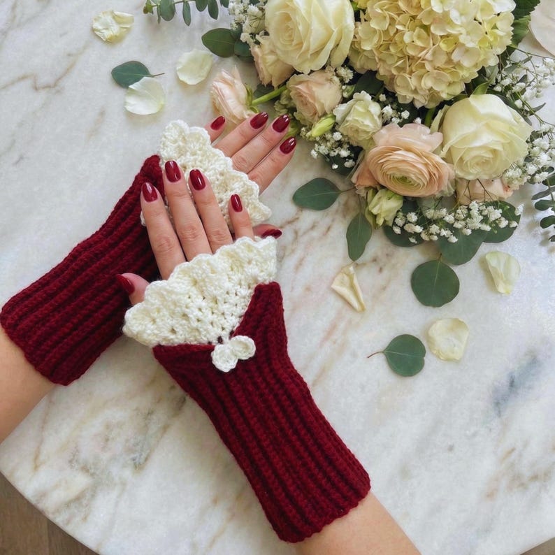 Victorian Hand Warmers Crochet Pattern