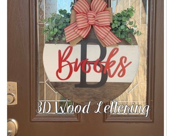 Front Door Decor | Last Name/Family | Year Round Wreath | Door Hanger | Door Wreath | Housewarming Gift | Gift for Mom