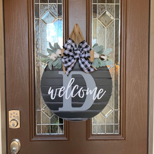 Realtor Gift Front Door Decoration Welcome Door Hanger Farmhouse Door Hanger