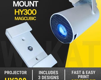 Magcubic HY300 Projector Mount: 3D Print Files (STL & 3MF) (Digital Download)