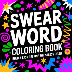 Livro de colorir com palavrões engraçados, ousados e fáceis para adultos. 40 páginas porque xingar é uma terapia divertida. Baixe e imprima em PDF. .