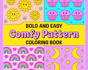 Bold Pattern Coloring Book: Fun, Relaxing Designs (PDF Download)