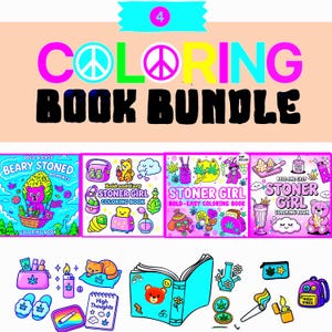 Paquete de libros para colorear sobre fumetas: 4 libros de actividades en PDF con mucha energía (descarga digital)