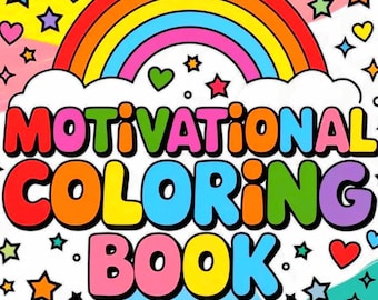 Motivational Quotes Coloring Book, Bold Easy Designs (PDF Download)