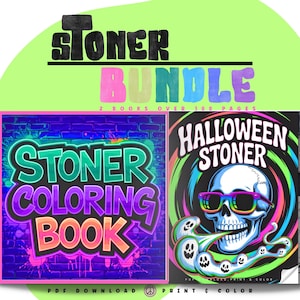 PAQUETE - Libros para colorear Stoner GCOLORING, paquete de libros para colorear Summerween. Libro para colorear en PDF para descargar e imprimir. Páginas para colorear digitales.