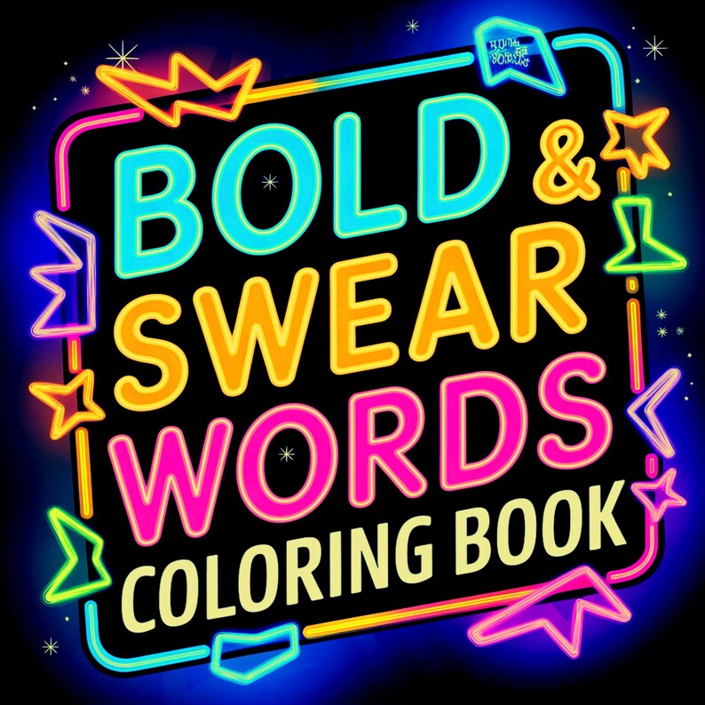 Bold and Easy, Swear Word Coloring Pages: 35 Bold and Fun Digital ...