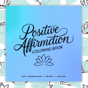 Libro para colorear de afirmaciones positivas, fácil y atrevido. Descarga, imprime y colorea en PDF.