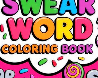 Adult Swear Word Coloring Book – Printable Stress Relief (Digital Download)