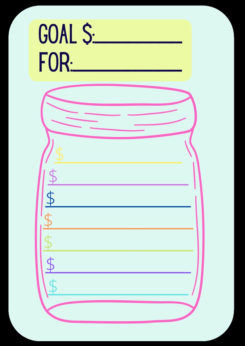 Sparmålsspårare – Mason Jar Variety Pack (digital nedladdning) bild 6