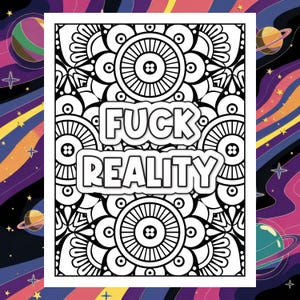 Eres jodidamente increíble, divertido libro para colorear con malas palabras motivacionales: 100 páginas divertidas para adultos / Descarga instantánea en PDF, imprime y colorea.