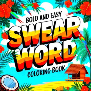 Libro para colorear con temática de bocadillos con malas palabras. 50 páginas divertidas. Descarga e imprime el libro para colorear en formato PDF. Páginas para colorear digitales.