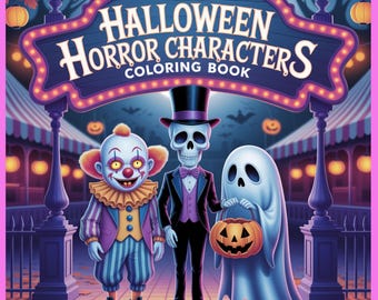 Creepy Horror Coloring Book, Bold and Easy (PDF Download)