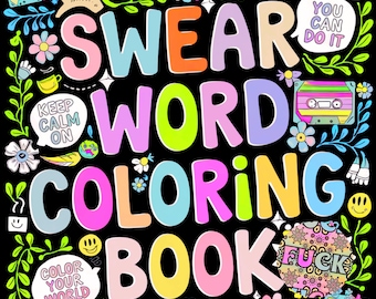 Swear Word Coloring Book – Adult Printable (Digital Download)