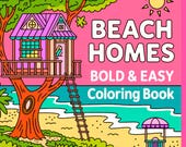Beach House Coloring Pages: Easy Summer Designs (PDF Download, +50 Pages)