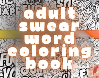 Adult Swear Word Coloring Book – Printable Stress Relief (Digital Download)