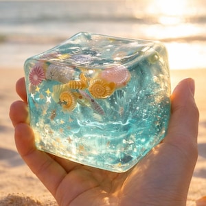 Juguete blando con forma de concha marina, regalo sensorial antiestrés azul claro, juguete antiestrés kawaii, recuerdo de fiesta para amantes de la playa