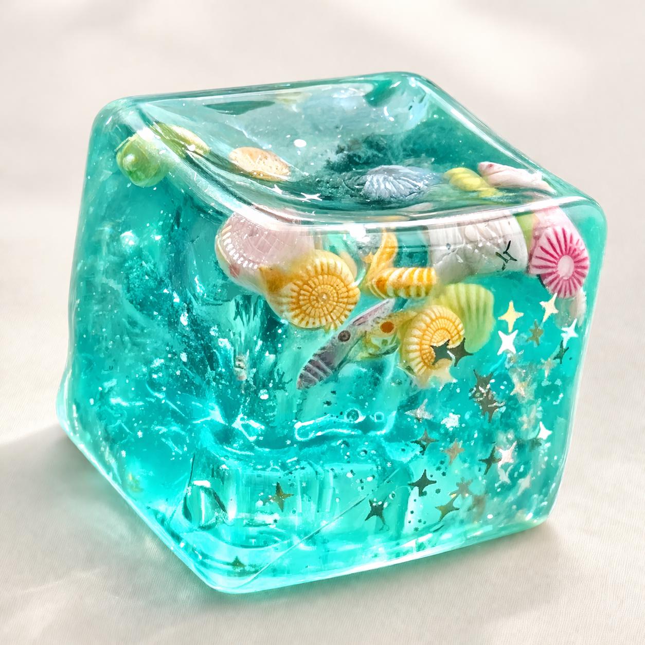 Squishy Shell Ocean Shell Squishy Toy, Clear Blue Sensory Fidget Gift, Kawaii Stress ...