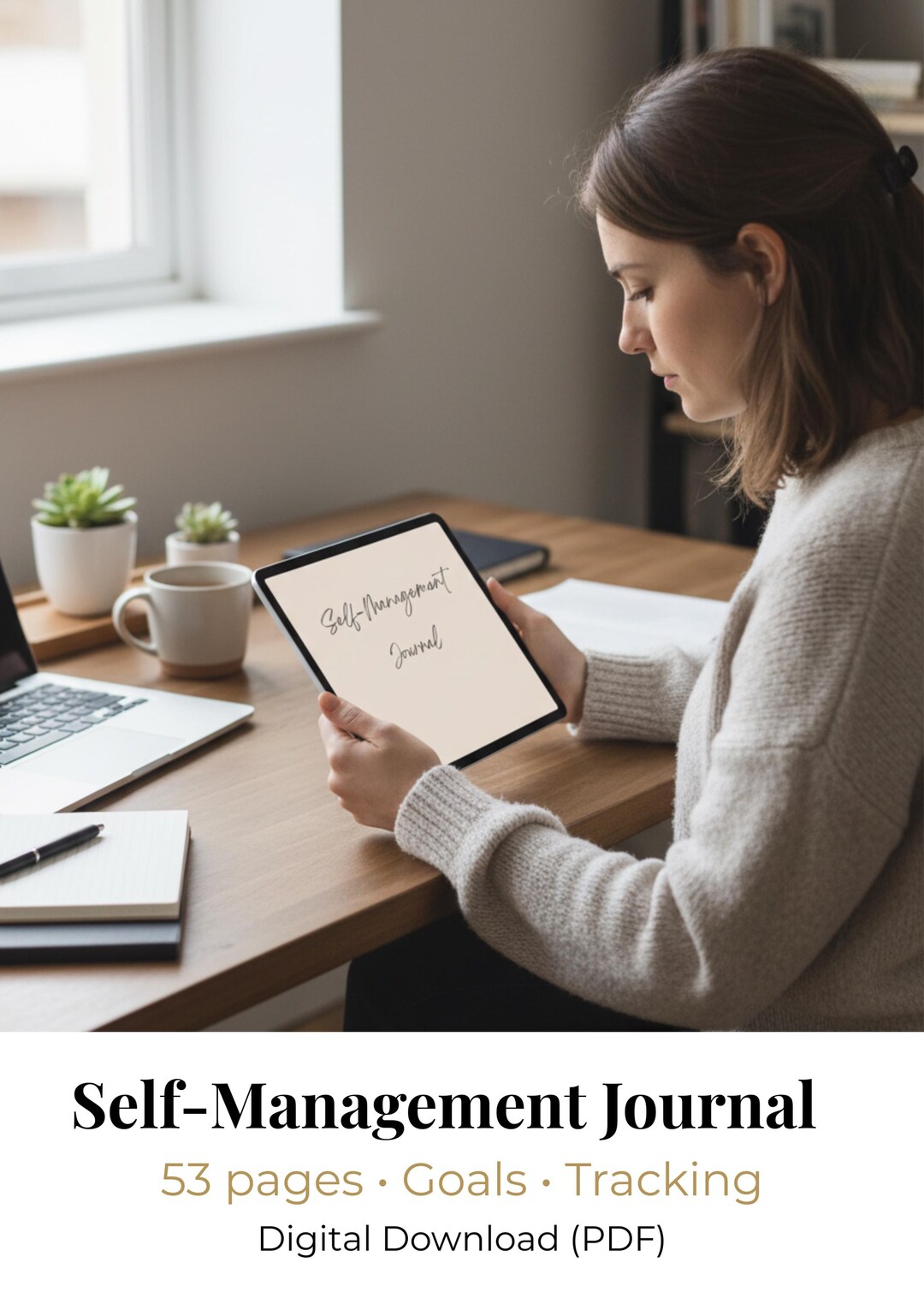 Self-management Journal | Printable Productivity & Wellness Planner ...