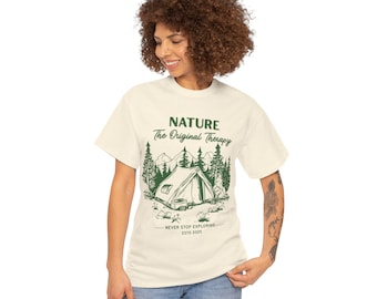 Camiseta de aventura de camping: Camiseta gráfica Nature Wanderlust