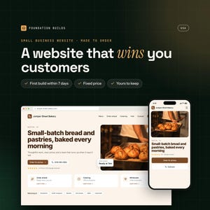 Webdesign für Kleinunternehmen, individuelle mehrseitige mobile Website, Pro-Paket