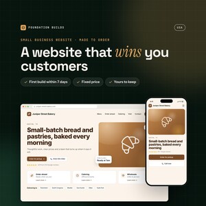 Small Business Website Design, Custom Multi Page Mobile Site, Business Package