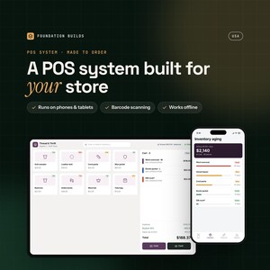 Sistema POS per piccoli negozi al dettaglio, scansione di codici a barre, tracciamento dell'inventario, pacchetto multi-negozio
