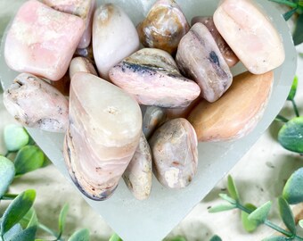 Andean Pink Opal Tumbles | Peruvian Pink Opal Tumbles | Pink Opal Tumbles