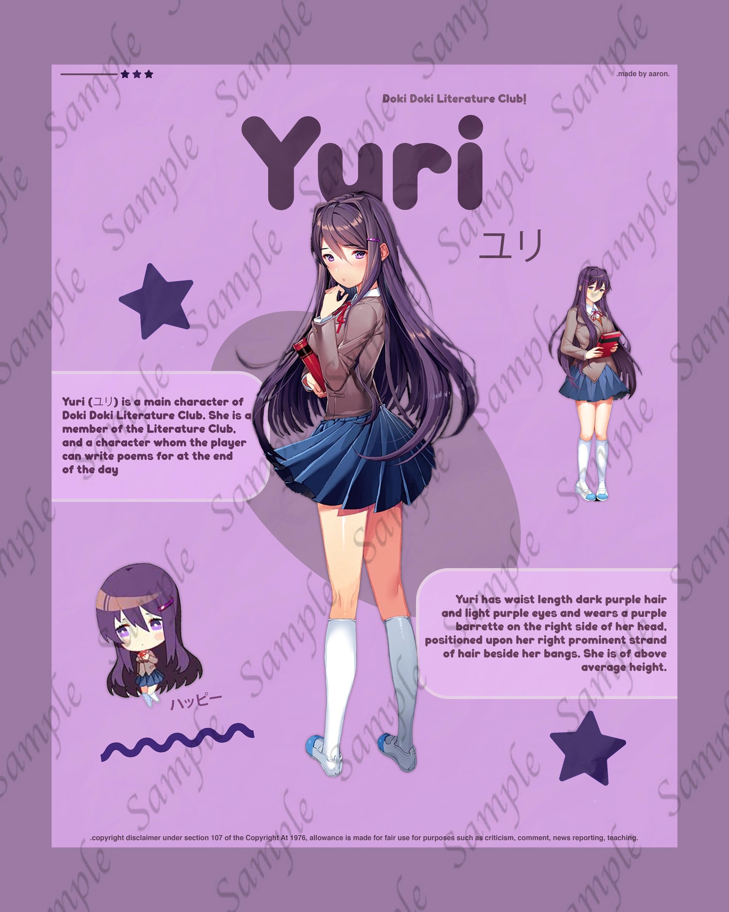 ドキドキ文芸部!ポスター |サヨリ、ナツキ、モニカ、ユリ - Etsy 日本
