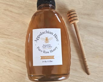 Sourwood Honey Appalachia NC Gift Squeeze Jar (1 Lb or 1.5 Lbs.)