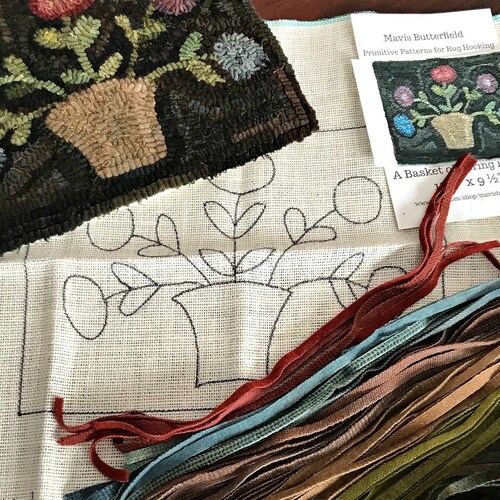 Rug Hooking KIT A Party at Jack's Place on Linen Etsy