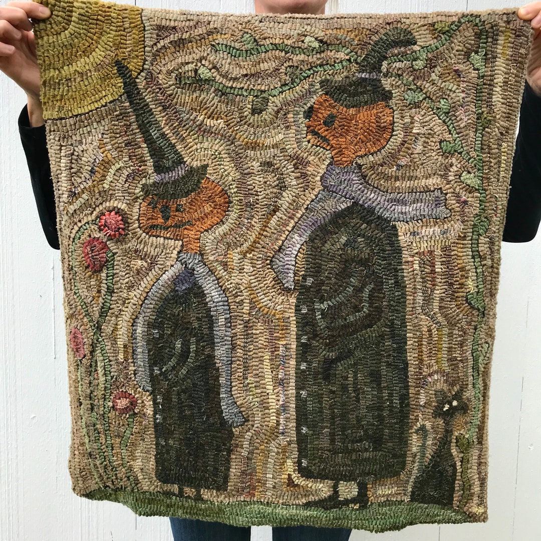 RUG HOOKING KIT - October Stroll on Linen - Etsy