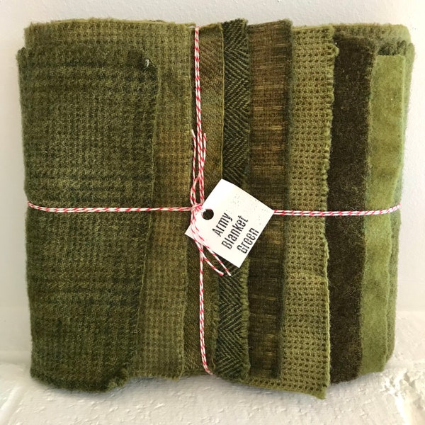 Army Green Wool Blanket Etsy