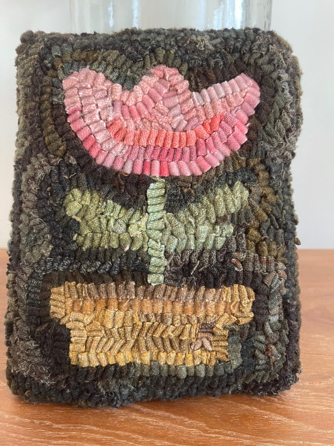 RUG HOOKING KIT - Pink Potted Tulip - Etsy