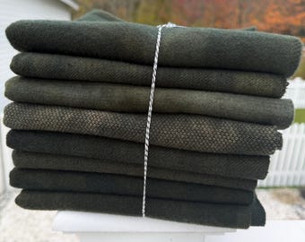 Hand Dyed Wool Bundles