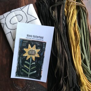 RUG HOOKING KIT - Folk Art Sunflower on Linen - Etsy