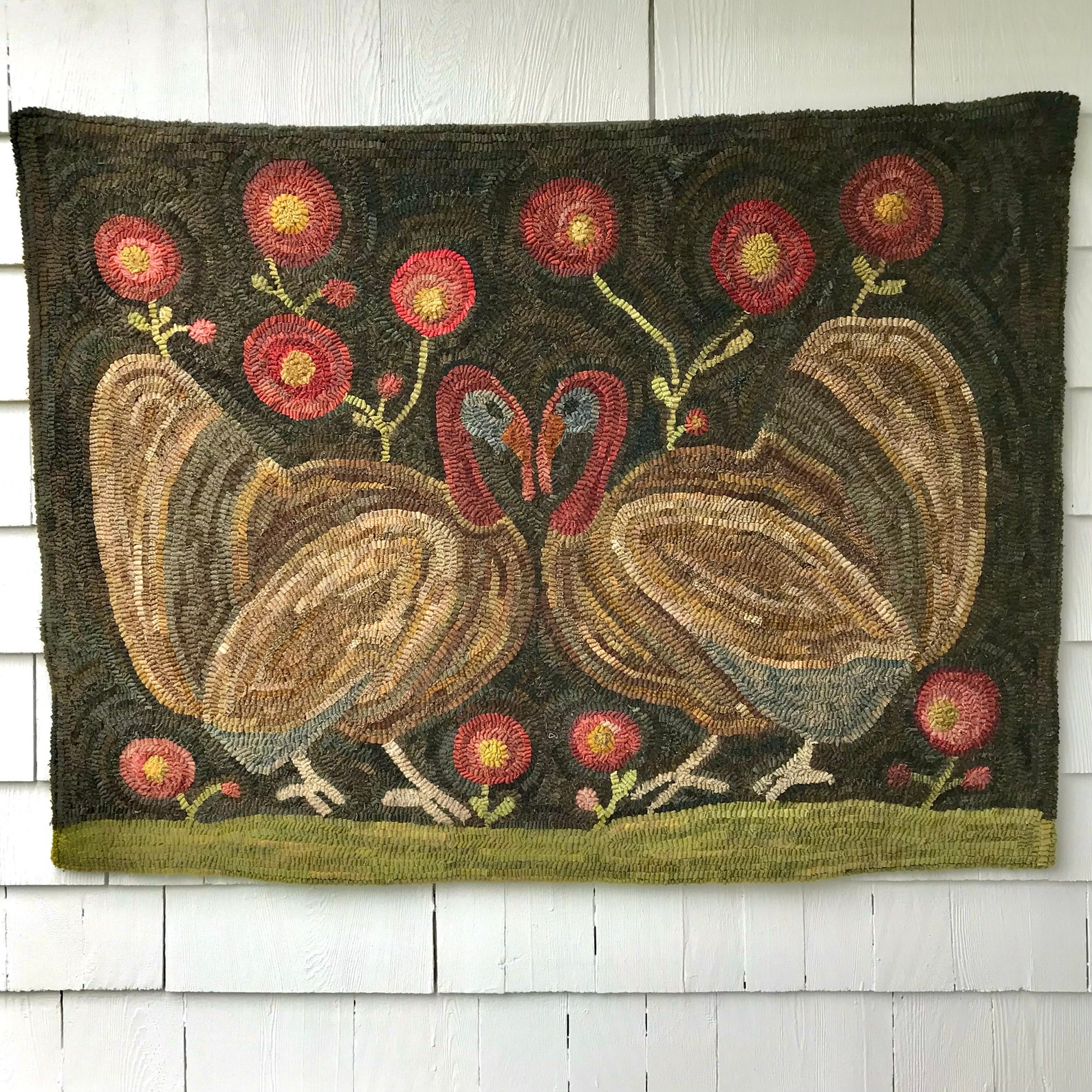 Rug Hooking KIT - Tom and Tilly Turkey ~ on Linen With Hand Dyed Wool ...