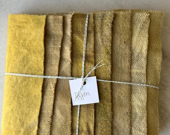 Hand Dyed Wool Fabric, 8 Dijon Fat 1/16 Sixteenth for Primitive Rug Hooking