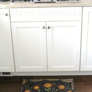 Rug Hooking Pattern Flowers for Lucy {large} on Linen - Etsy