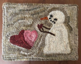 KIT DE CROCHET POUR TAPIS - Bisous de la Saint-Valentin