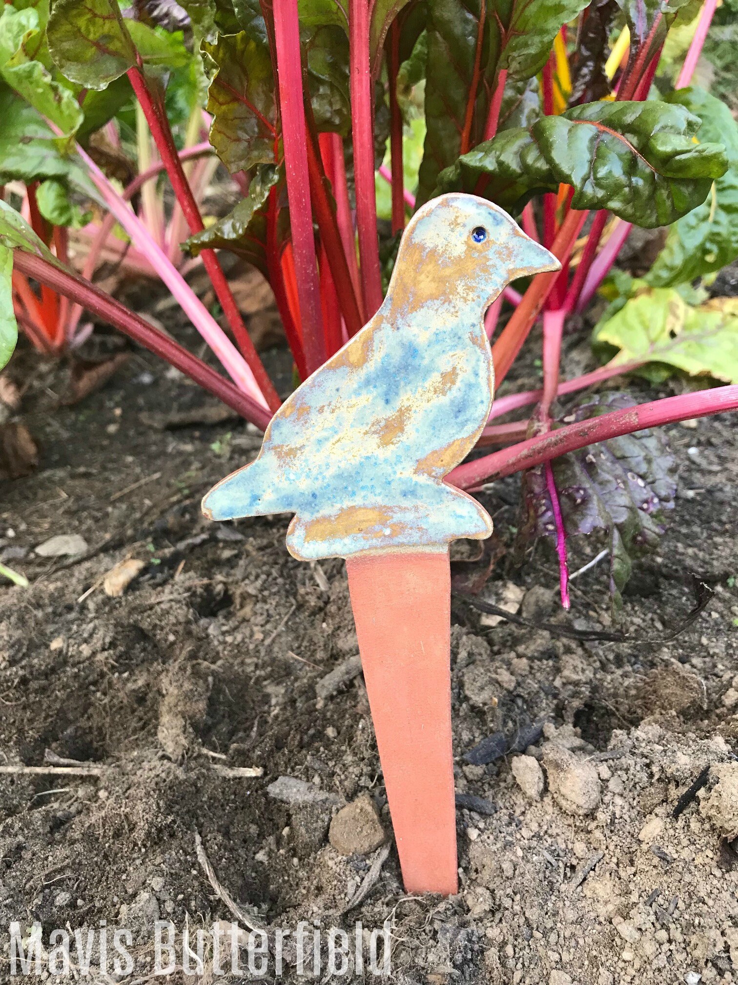 Bird Vegetable Garden Markers Herb Plant Markers Cape Cod Blue