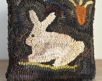 RUG HOOKING KIT - Little Bunny - on Linen