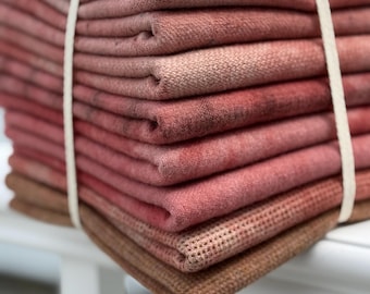 Hand Dyed Wool Bundles
