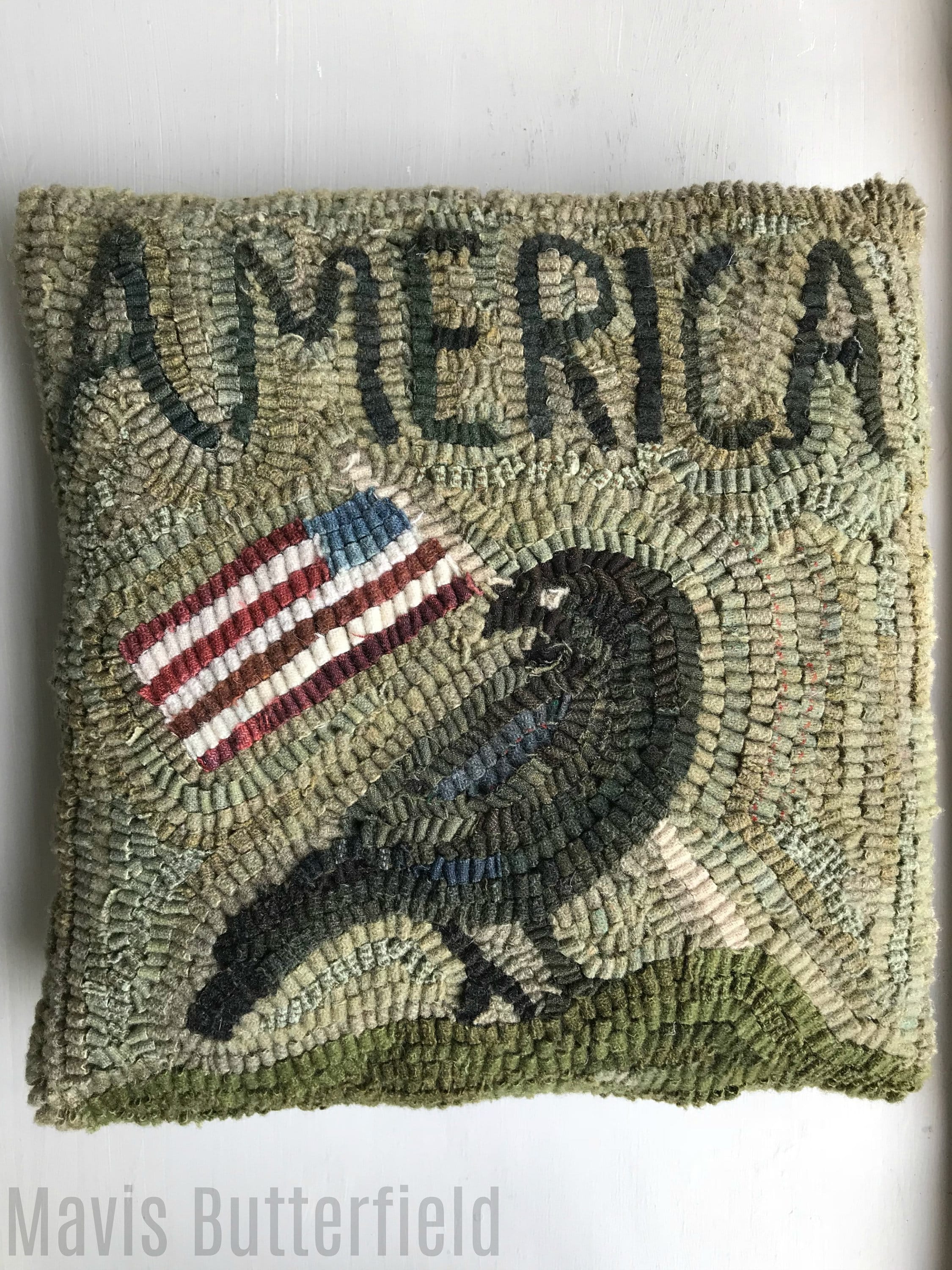 Primitive Crow Pillow