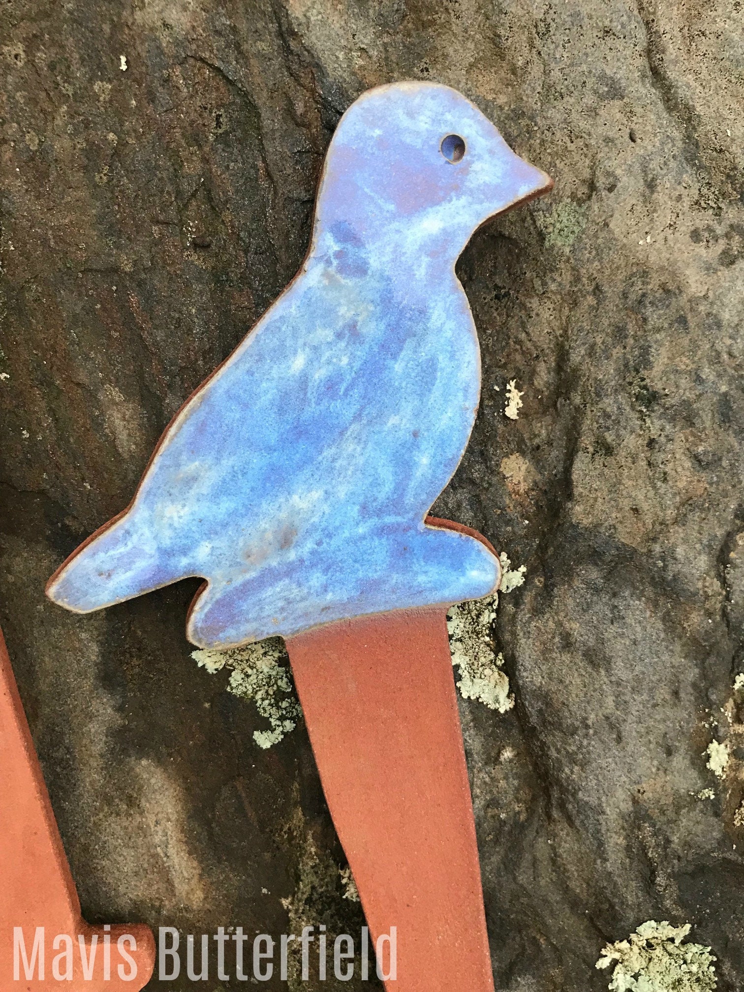 Bird Vegetable Garden Markers Herb Plant Markers Ocean Blue